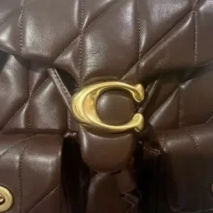 Coach | Bags | Coach Tabby Brown And Gold Quilted Leather  display picture 3